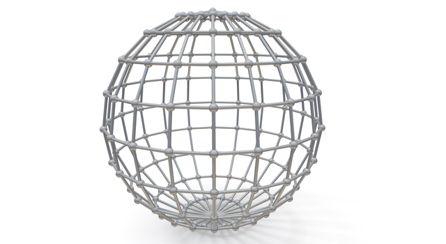 球体｜格子 - イラスト / 3Dレンダリング / 無料 / ダウンロード / 写真 / 3DCG