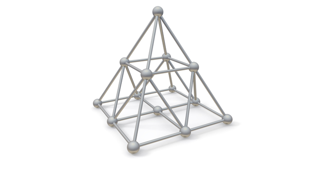 三角｜ネットワーク - イラスト / 3Dレンダリング / 無料 / ダウンロード / 写真 / 3DCG