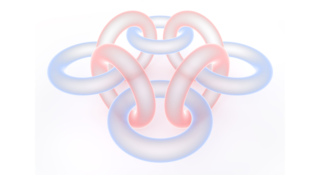 リング｜透明｜ブルー - イラスト / 3Dレンダリング / 無料 / ダウンロード / 写真 / 3DCG