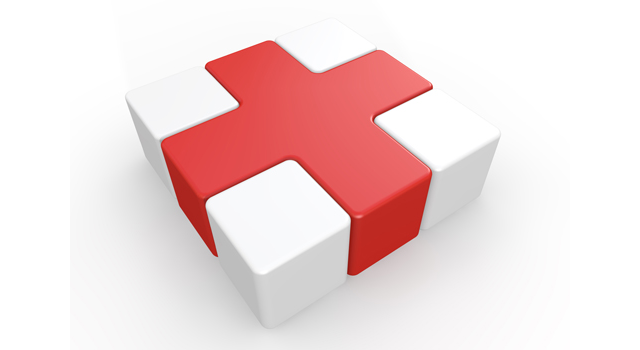 赤色｜十字｜パーツ - イラスト / 3Dレンダリング / 無料 / ダウンロード / 写真 / 3DCG