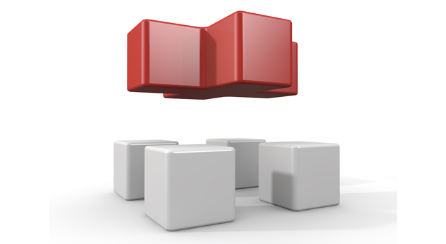 合体｜ピース｜赤色 - イラスト / 3Dレンダリング / 無料 / ダウンロード / 写真 / 3DCG