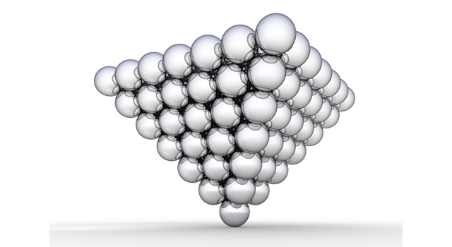 球体｜ピラミッド - イラスト / 3Dレンダリング / 無料 / ダウンロード / 写真 / 3DCG