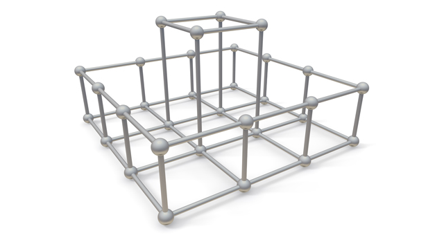 立体｜構造｜骨組み - イラスト / 3Dレンダリング / 無料 / ダウンロード / 写真 / 3DCG