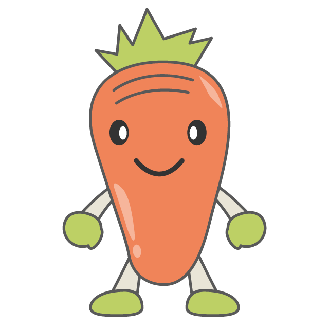にんじん - 人 / 手描き / 漫画 / アニメ / イラスト / クリップアート / フリー素材