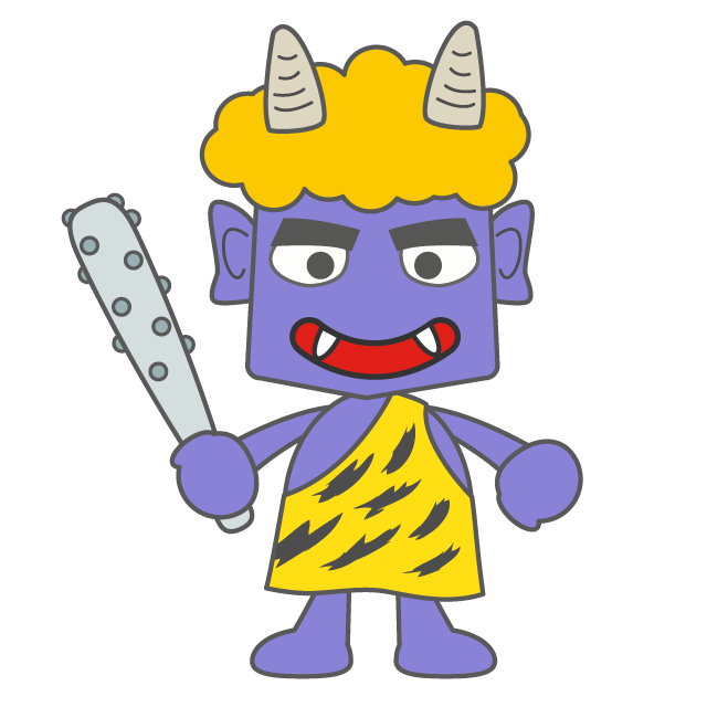 オニ - 人 / 手描き / 漫画 / アニメ / イラスト / クリップアート / フリー素材