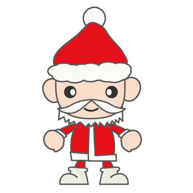 サンタクロース - 人 / 手描き / 漫画 / アニメ / イラスト / クリップアート / フリー素材