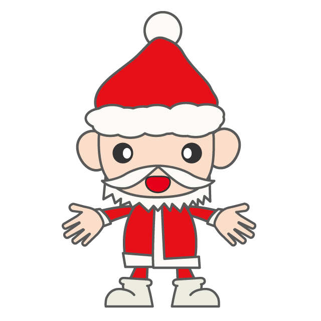 サンタ - 人 / 手描き / 漫画 / アニメ / イラスト / クリップアート / フリー素材