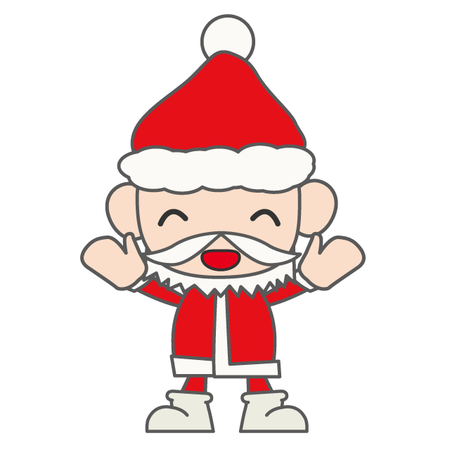 サンタクロース - 人 / 手描き / 漫画 / アニメ / イラスト / クリップアート / フリー素材