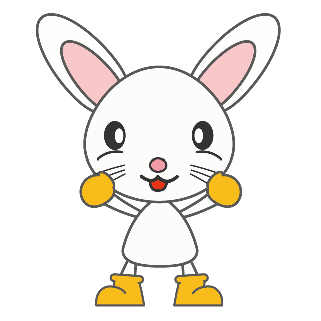 ウサギ - 人 / 手描き / 漫画 / アニメ / イラスト / クリップアート / フリー素材