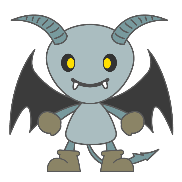 悪魔 - 人 / 手描き / 漫画 / アニメ / イラスト / クリップアート / フリー素材