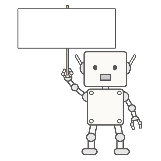 ロボ - 人 / 手描き / 漫画 / アニメ / イラスト / クリップアート / フリー素材