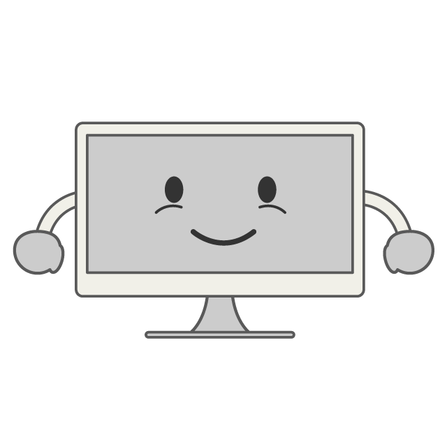 モニター - 人 / 手描き / 漫画 / アニメ / イラスト / クリップアート / フリー素材