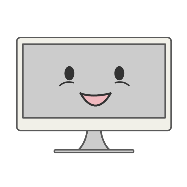 モニター - 人 / 手描き / 漫画 / アニメ / イラスト / クリップアート / フリー素材