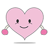 ハート - キャラクター｜人物｜フリーイラスト