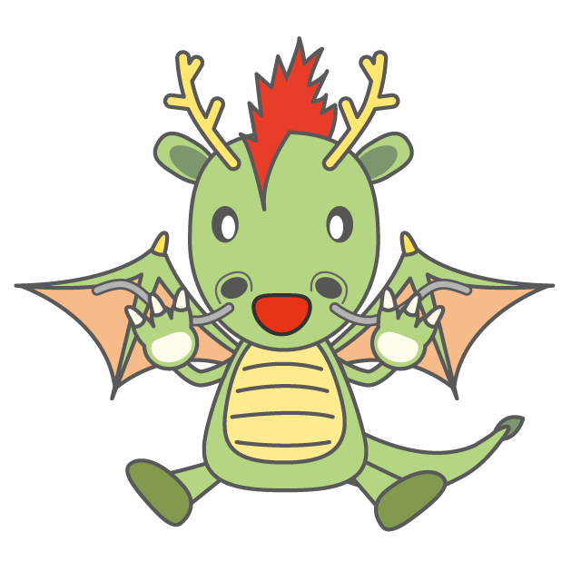 ドラゴン - 人 / 手描き / 漫画 / アニメ / イラスト / クリップアート / フリー素材