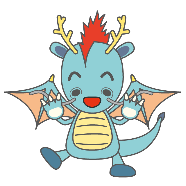 ドラゴン - 人 / 手描き / 漫画 / アニメ / イラスト / クリップアート / フリー素材