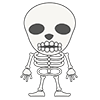 骸骨 - キャラクター｜人物｜フリーイラスト