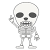 スケルトン - キャラクター｜人物｜フリーイラスト