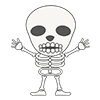 骸骨 - キャラクター｜人物｜フリーイラスト