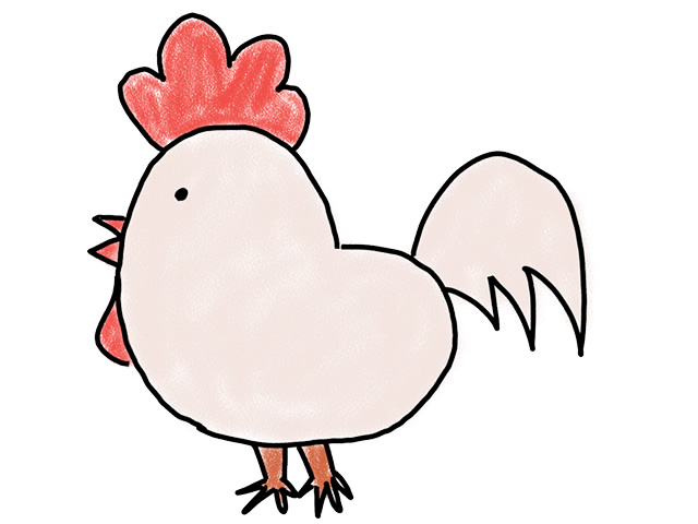 ニワトリ | チキン - 人 / 手描き / 漫画 / アニメ / イラスト / クリップアート / フリー素材