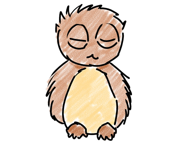 梟 | フクロウ - 人 / 手描き / 漫画 / アニメ / イラスト / クリップアート / フリー素材