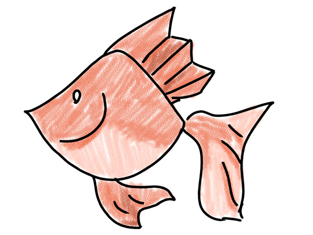 金魚 | キンギョ - 人 / 手描き / 漫画 / アニメ / イラスト / クリップアート / フリー素材