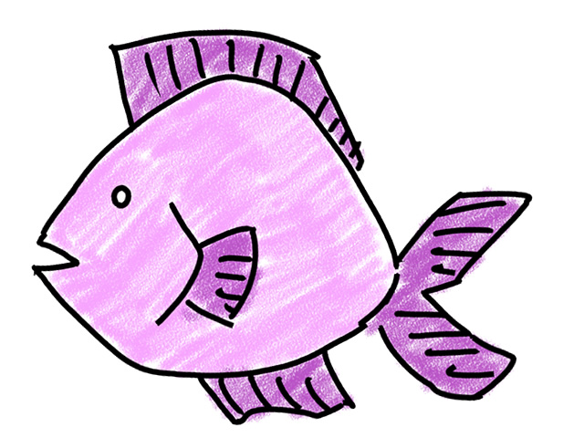フィッシュ | 魚 - 人 / 手描き / 漫画 / アニメ / イラスト / クリップアート / フリー素材