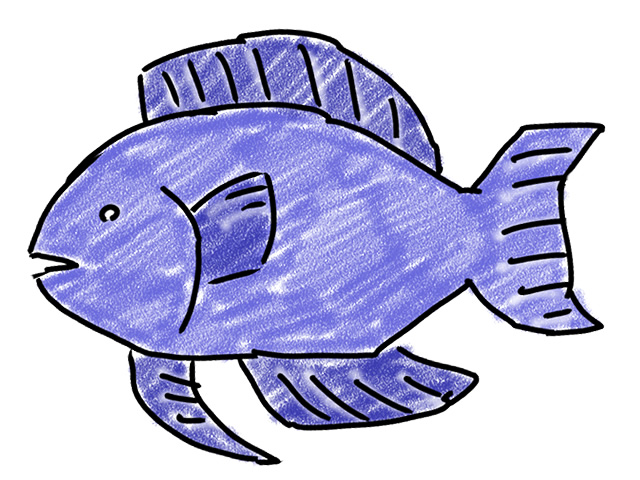 サカナ | 魚 - 人 / 手描き / 漫画 / アニメ / イラスト / クリップアート / フリー素材