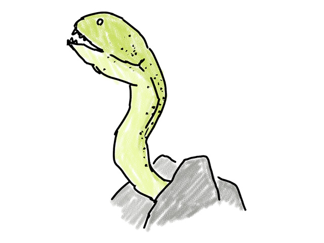 ウツボ - 人 / 手描き / 漫画 / アニメ / イラスト / クリップアート / フリー素材