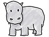 河馬 | カバ - キャラクター｜人物｜フリーイラスト