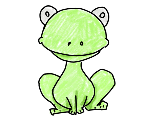 蛙 | カエル - 人 / 手描き / 漫画 / アニメ / イラスト / クリップアート / フリー素材