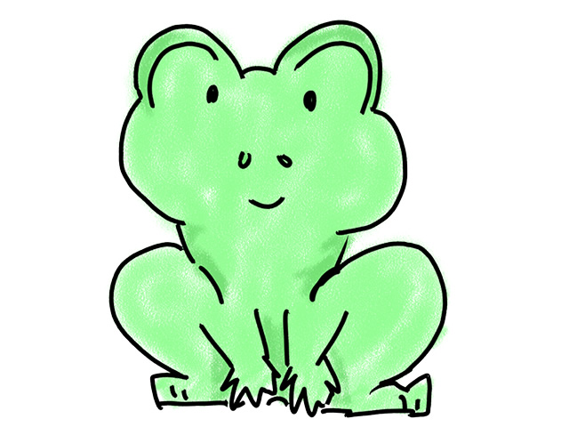 蛙 | フロッグ - 人 / 手描き / 漫画 / アニメ / イラスト / クリップアート / フリー素材