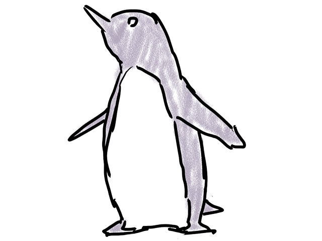 ペンギン - 人 / 手描き / 漫画 / アニメ / イラスト / クリップアート / フリー素材
