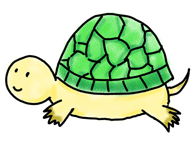 亀 | カメ - 人 / 手描き / 漫画 / アニメ / イラスト / クリップアート / フリー素材
