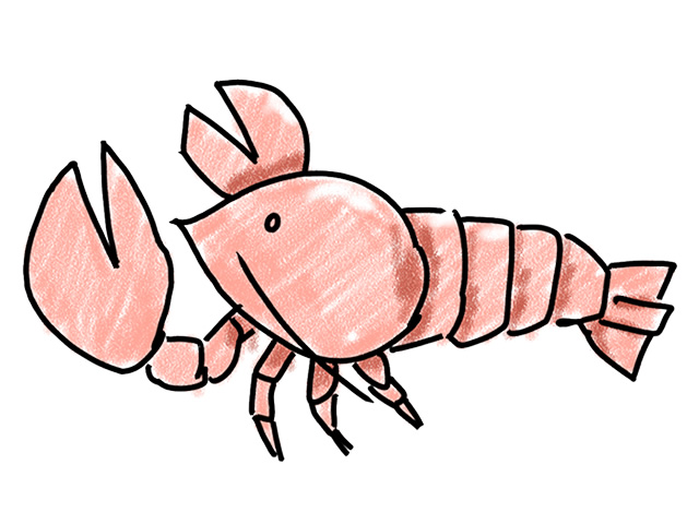 ザリガニ - 人 / 手描き / 漫画 / アニメ / イラスト / クリップアート / フリー素材