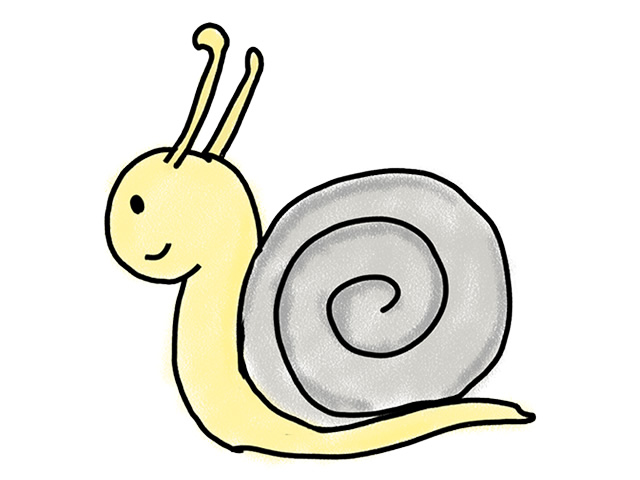 カタツムリ | 蝸牛 - 人 / 手描き / 漫画 / アニメ / イラスト / クリップアート / フリー素材
