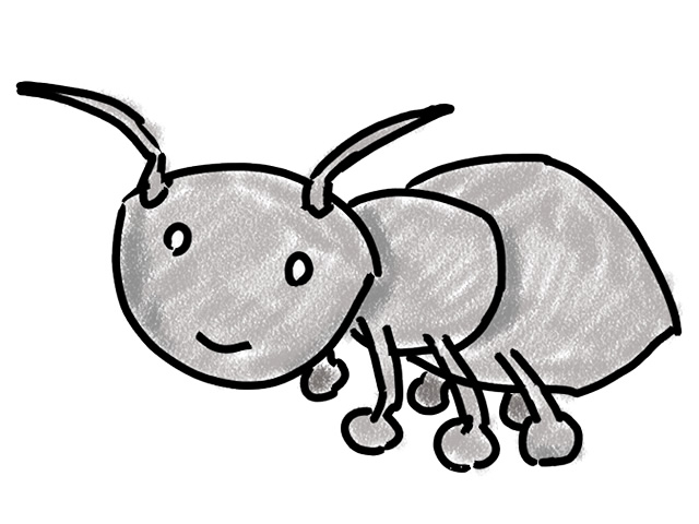 蟻 | アリ | 虫 - 人 / 手描き / 漫画 / アニメ / イラスト / クリップアート / フリー素材