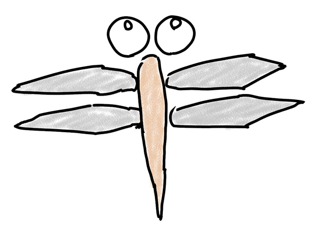 蜻蛉 | トンボ | 虫 - 人 / 手描き / 漫画 / アニメ / イラスト / クリップアート / フリー素材