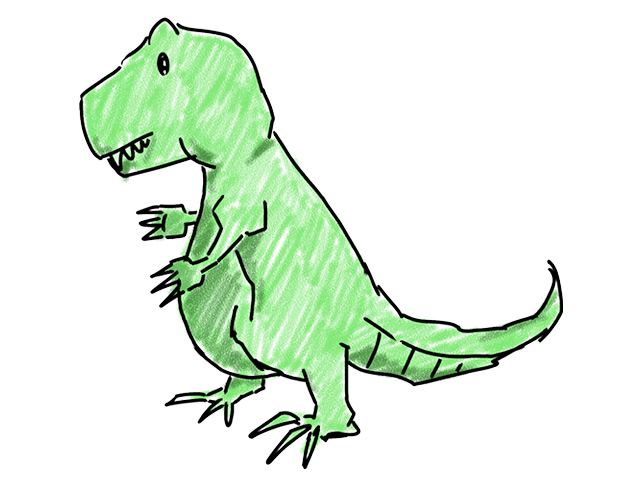 恐竜 | キョウリュウ - 人 / 手描き / 漫画 / アニメ / イラスト / クリップアート / フリー素材