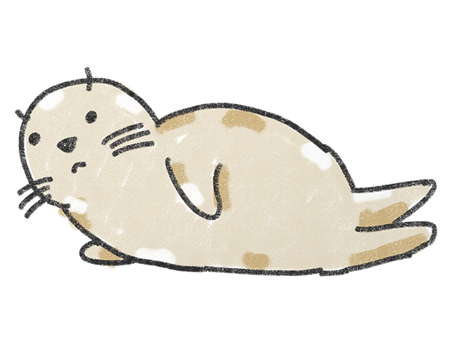 海豹 | アザラシ | シール - 人 / 手描き / 漫画 / アニメ / イラスト / クリップアート / フリー素材