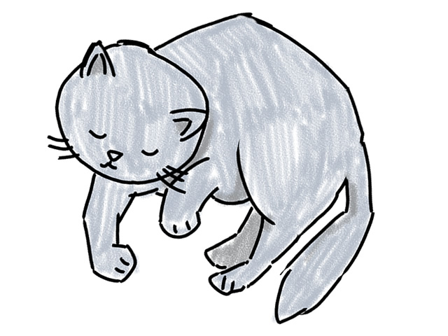 ねこ | キャット | 動物 - 人 / 手描き / 漫画 / アニメ / イラスト / クリップアート / フリー素材