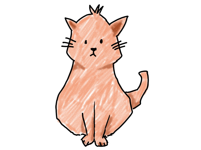 おすましネコちゃん - 人 / 手描き / 漫画 / アニメ / イラスト / クリップアート / フリー素材