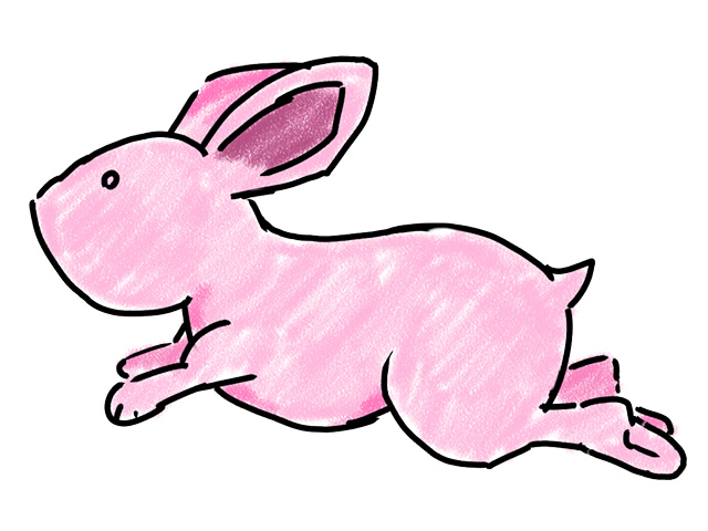 うさぎ | 兎 | 動物 - 人 / 手描き / 漫画 / アニメ / イラスト / クリップアート / フリー素材