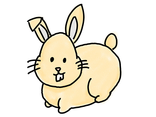 うさぎ | 兎 | 動物 - 人 / 手描き / 漫画 / アニメ / イラスト / クリップアート / フリー素材