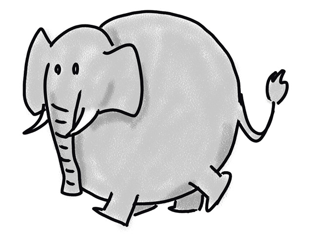 象 | ぞう | 動物 - 人 / 手描き / 漫画 / アニメ / イラスト / クリップアート / フリー素材