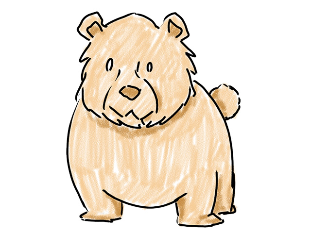 年寄りの熊 | クマ | 動物 - 人 / 手描き / 漫画 / アニメ / イラスト / クリップアート / フリー素材