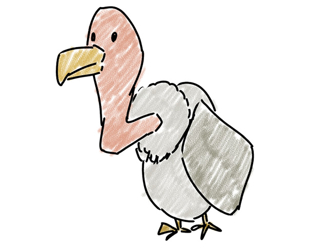 ハゲタカ | トリ - 人 / 手描き / 漫画 / アニメ / イラスト / クリップアート / フリー素材