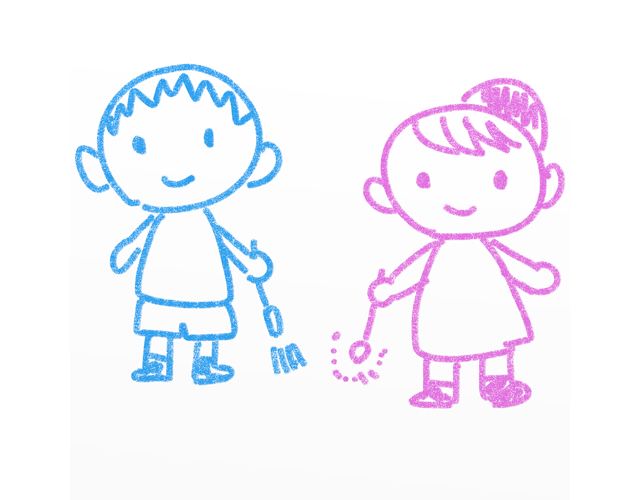 花火/子供/夏 - 人 / 手描き / 漫画 / アニメ / イラスト / クリップアート / フリー素材