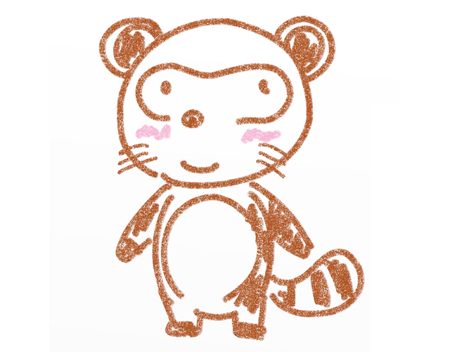 たぬき/狸/アニマル - 人 / 手描き / 漫画 / アニメ / イラスト / クリップアート / フリー素材