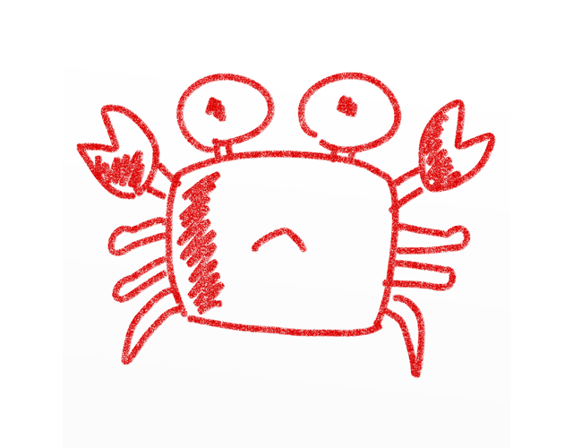 蟹/カニ - 人 / 手描き / 漫画 / アニメ / イラスト / クリップアート / フリー素材